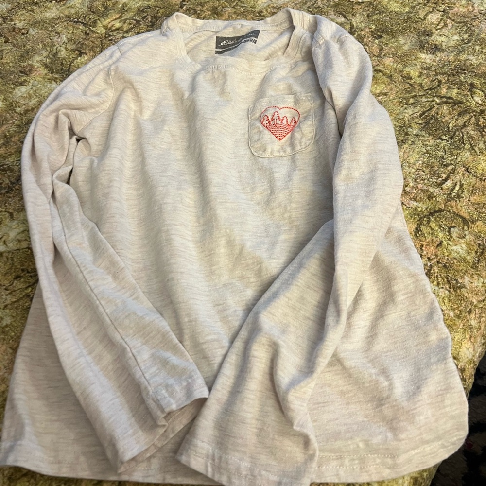 Eddie Bauer Cream Kids Shirt, size m 10/12